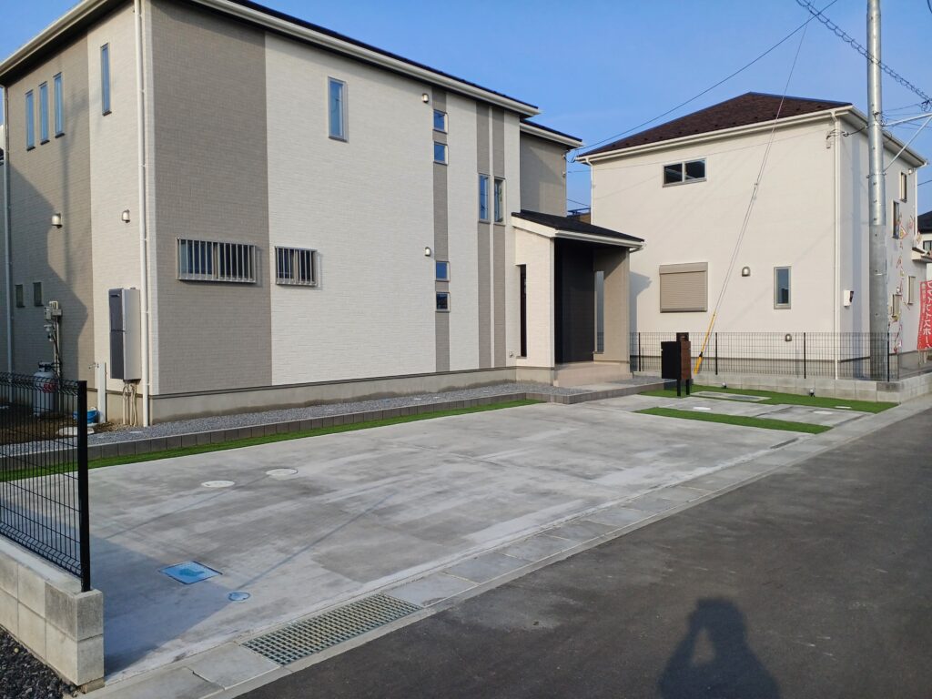 駐車場打設完了